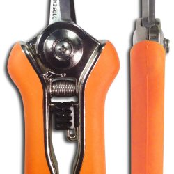 Zenport Shears H350LC Long Curved Hydroponic Micro-Trimmer Shears, Cannabis Flower, Weed Trimming Scissors