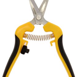 Zenport Shears H357 Curved Comfi-Grip Grape Harvest Shear, Relief Grooved Stainless Blade